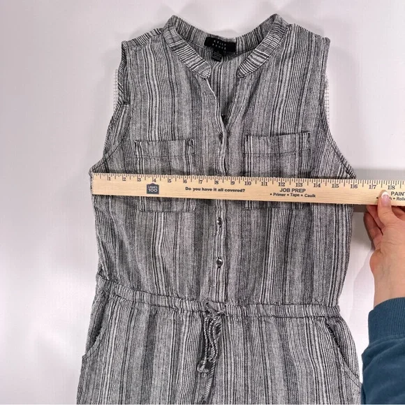 Kelly Renee Sleeveless Striped Jumpsuit Womens Size L Minimalist. - Picture 9 of 10